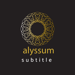 ornament logo gold and silver