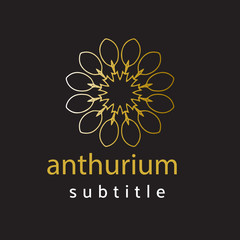 ornament logo gold and silver