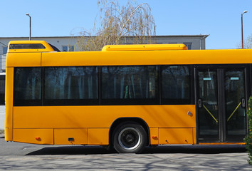 Bus standing at the terminal