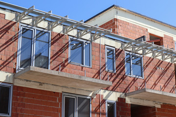 Construction of a new apartment building