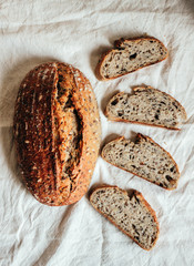 Bread is the head of everything. Homemade bread with a living leaven.