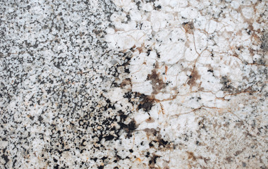 The texture of natural marble interspersed with granite. Gabbro, background, polished stone surface.