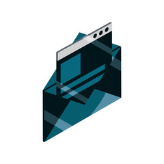 email content website device gadget technology isolated icon