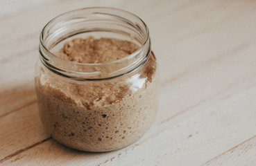 rye sourdough for baking homemade bread