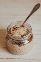 rye sourdough for baking homemade bread