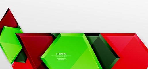 Metal glossy shiny geometric shapes with 3d effect composition. Techno futuristic vector abstract background For Wallpaper, Banner, Background, Card, Book Illustration, landing page