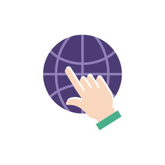 sphere planet flat style