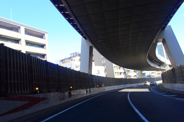 Curve of Tokyo Metropolitan Expressway