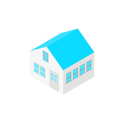 House in isometric view vector design