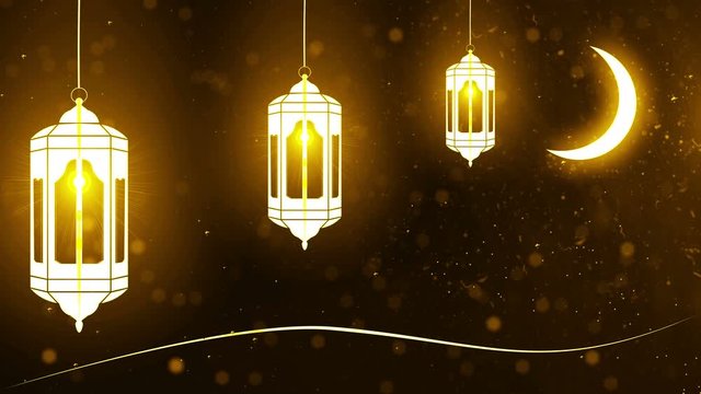 ramazan - ramadan -candle background 4K