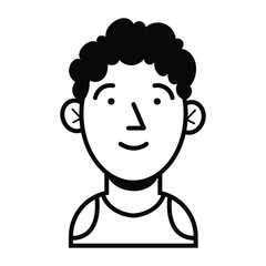 young man avatar character icon