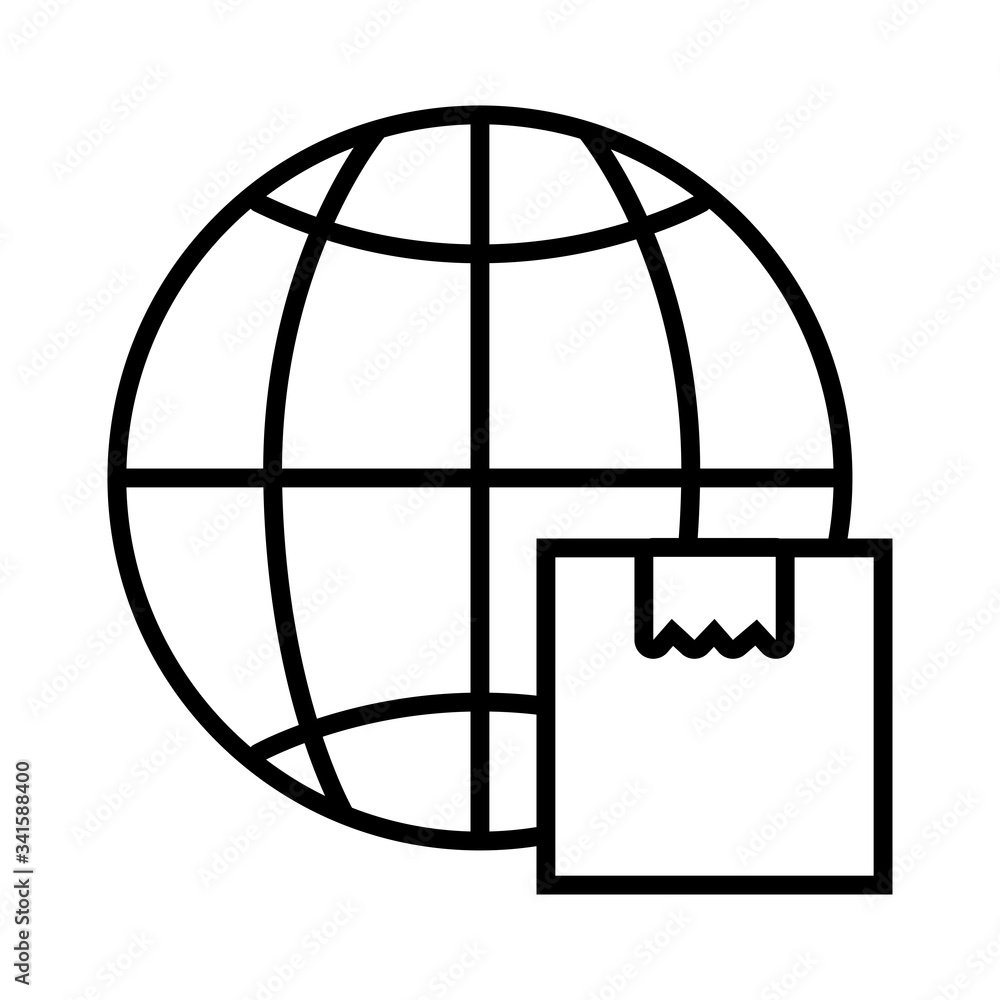 Poster sphere planet browser with box line style