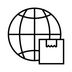 sphere planet browser with box line style