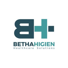Letter BH Logo for Health Care Business