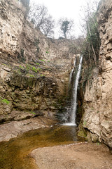 small waterfall in the city of tbilisi