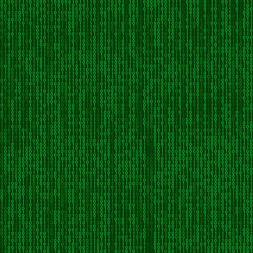 Stream of binary code on screen. Abstract vector background. Data and technology, decryption and encryption, computer matrix background with the green symbols and numbers. Vector illustration. EPS 10