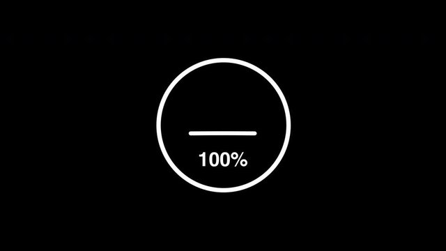 HUD Loading, Transfer Download 0-100%, Loading Animation, loading circle icon, complete, download progress	