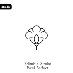 Natural Organic Cotton Icon. Vector