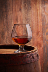 Glass of cognac