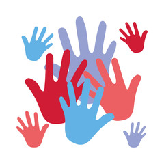 Obraz premium team unity strength and courage