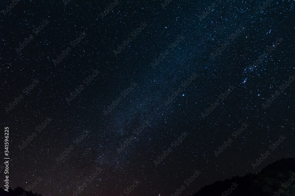 Wall mural noise,stars at night in the sky for background