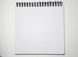 White empty note on a light background, mockup