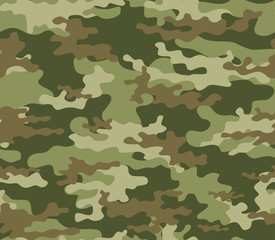 Fototapeta premium Camo seamless vector pattern for printing clothes, fabrics. Army.