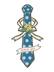 水玉ネクタイと黄色い薔薇