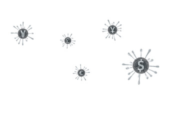 Finance symbol isolated background white