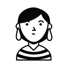 woman female avatar character icon