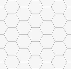 Hexagon geometric seamless pattern. Abstract hexagonal background.