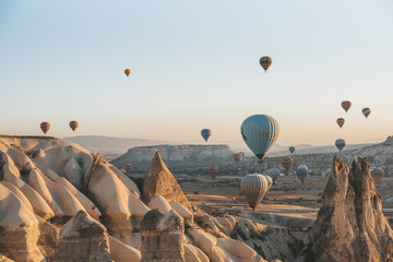 hot air balloon over cappadocia