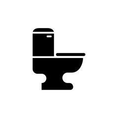 toilet bowl icon vector symbol template design trendy