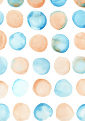abstract watercolor circles background