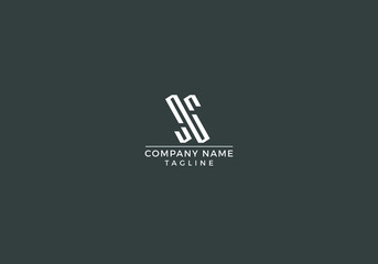 S Letter Logo Graphic Design Icon, Creative, Minimalist, Modern, Unique, Abstract Editable in Vector Format in White Color