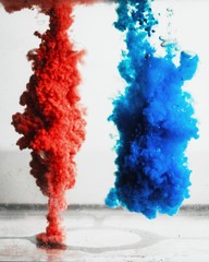 colorful paint splashes