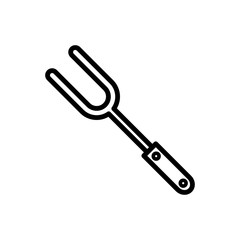 barbecue fork icon vector template
