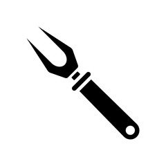 barbecue fork icon vector template