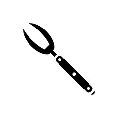 barbecue fork icon vector template
