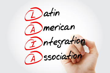 Fototapeta premium LAIA - Latin American Integration Association, business concept background