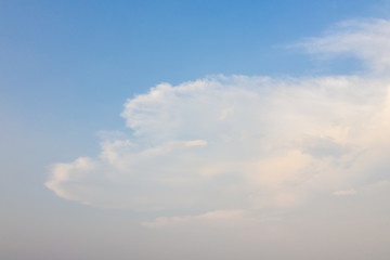 Bright Blue sky with cloud gold after rain