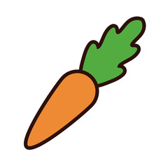carrot fresh line and fill style