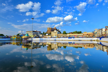 LORD SHIVA TEMPLE AT THE TOP OF ROCK,
ROCKFORT TEMPLE AT TIRUCHIRAPPALLI, TAMILNADU, INDIA