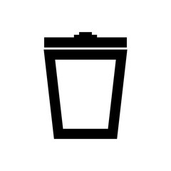 Trash can symbol. Design vector illustration