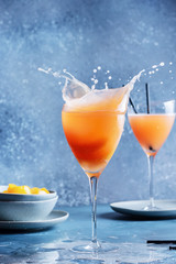 Traditional Italian cocktail bellini