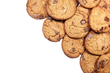 Chocolate Cookies isolted on a white background