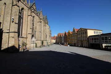 Der Rathausplatz in Osnabrück