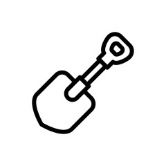 shovel icon vector symbol template design trendy