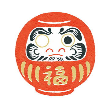 だるまの絵 だるまの絵 原画 選べる額縁3色 ダルマ daruma 絵画 inabayuka