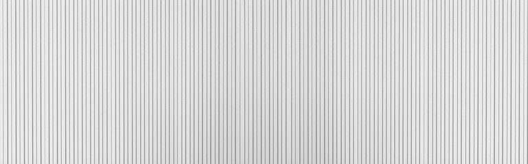 Panorama of white Corrugated metal texture surface or galvanize steel.
